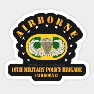 16th Military Police Brigade - Airborne w Oval Sticker